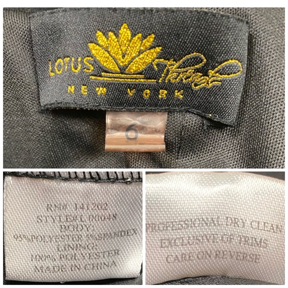 LOTUS THREADS Black Cutout Sleeveless Back Zipper Closure Jumpsuit  Romper Sz 6 - Picture 15 of 16